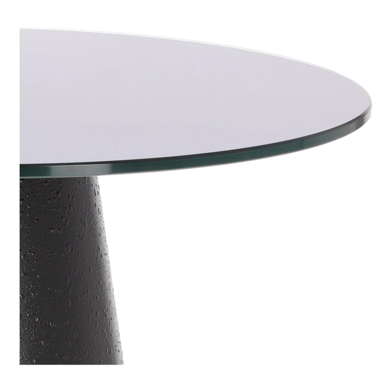 Stolik kawowy Soleilo szklany okrągły     60cm czarny 8