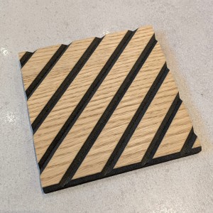 Próbka Paneli frezowanych MDF - fornir dębowy L3D