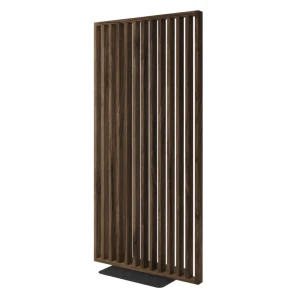 Ścianka z lameli działowa na podstawie - Orzech Klasyczny 99x200,5cm L3D