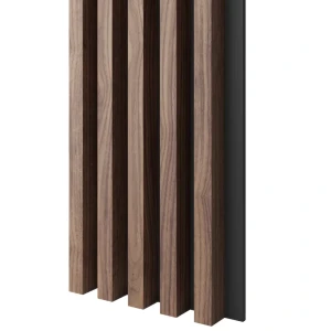 Lamele 3x4cm NATURALNY FORNIR ORZECH AMERYKAŃSKI na czarnej płycie L3D