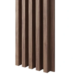 Lamele 3x4cm NATURALNY FORNIR ORZECH AMERYKAŃSKI  na fornirowanej płycie L3D