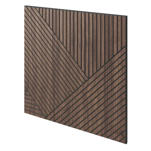 Panel frezowany fornir orzech amerykański 60x60 - Granada L3D