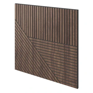 Panel frezowany fornir orzech amerykański 60x60 - Toledo L3D