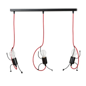 Lampa wisząca BOBI 3 BLACK dziecięca