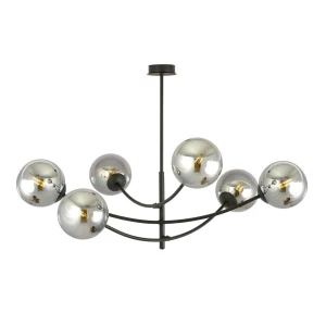 Lampa sufitowa HUNTER 6 BLACK/GRAFIT