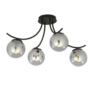 Plafon sufitowy BOSTON 4 BLACK/GRAFIT