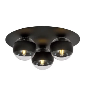 Plafon SOLAR 3 BLACK/STRIPE czarny