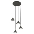 Lampa wisząca ELIT 4 PREMIUM BLACK 1