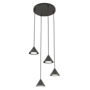 Lampa wisząca ELIT 4 PREMIUM BLACK