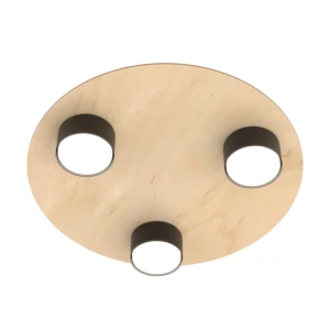 Plafon sufitowy PIXO 3 BL