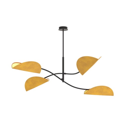 Lampa wisząca LOTUS 4 BL MUSTARD