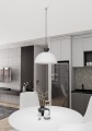 Lampa wisząca LUNARO 1L BL WHITE/BLACK 5