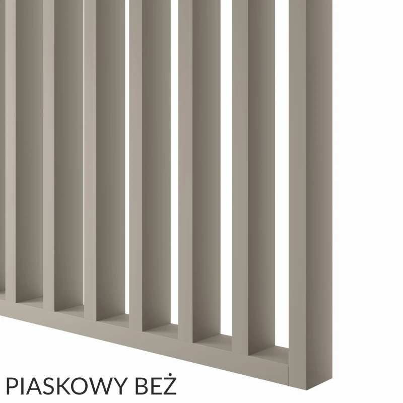 Lamele wolnostojące czterostronnie oklejone – pojedyncze listwy piaskowy beż.jpg