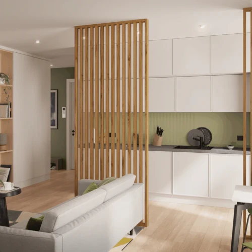 Ścianka z lameli –  Dąb Wotan – gotowy zestaw 51–275 cm L3D