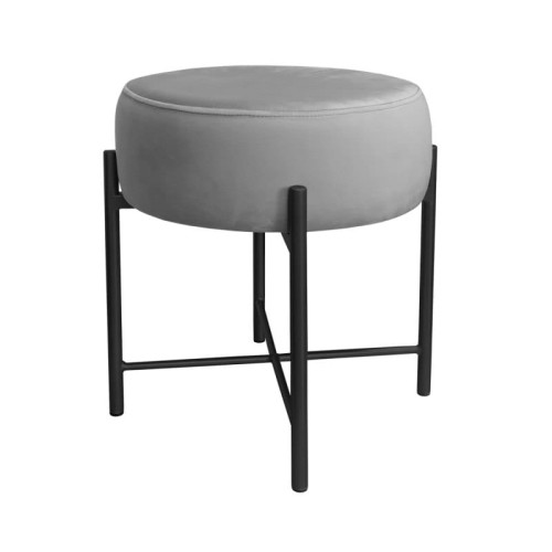 Taboret tapicerowany Pola podstawa czarna