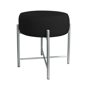 Taboret tapicerowany Pola podstawa szara