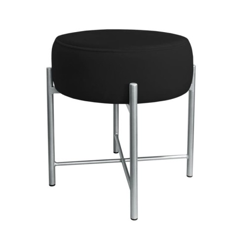 Taboret tapicerowany Pola podstawa szara