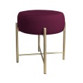 Taboret tapicerowany Pola podstawa złota 8