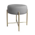 Taboret tapicerowany Pola podstawa złota 10