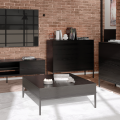 Stolik kawowy Ława z 2 szufladami czarna Indust 90 cm 5