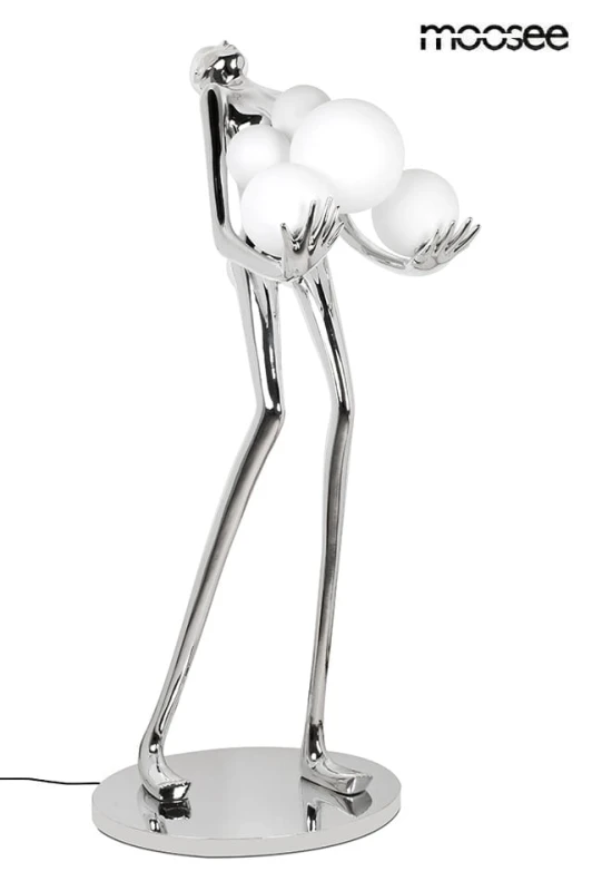 MOOSEE lampa podłogowa HUMAN SILVER       PREMIUM