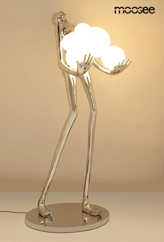 MOOSEE lampa podłogowa HUMAN SILVER       PREMIUM 1