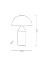 MOOSEE lampa biurkowa FUNGO złota 2
