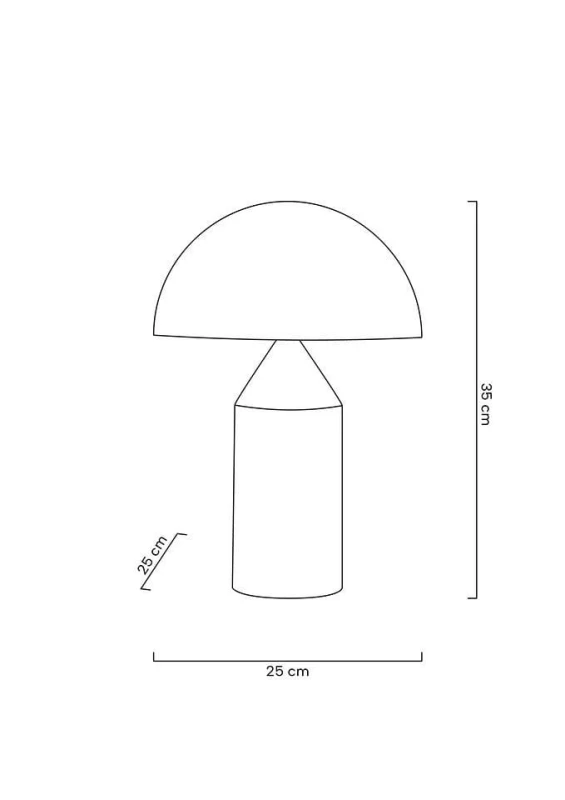 MOOSEE lampa biurkowa FUNGO złota 1