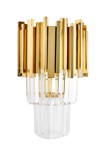MOOSEE lampa ścienna IMPERIAL WALL GOLD   - stal, kryształ