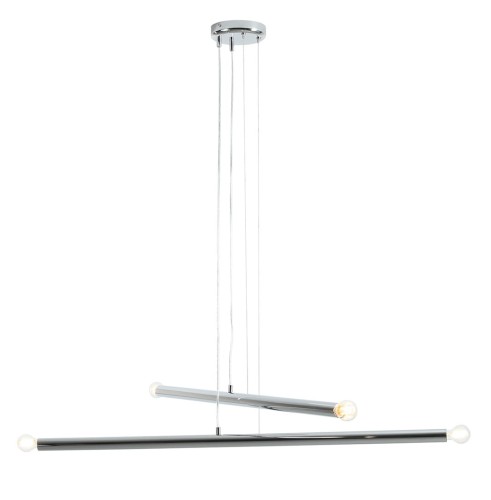 Lampa Wisząca Tubo 4 Chrome srebrna