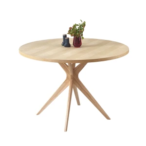 Okrągły stół Jubi Bold śr. 100/110 cm Fornir jesion naturalny