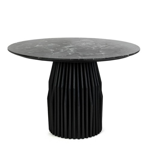 MaMaison stół jadalniany LEVANTE 120 czarny marmur