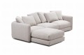 Sofa z pufą Bella 336 cm Nordic Line 1