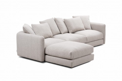 Sofa z pufą Bella 336 cm Nordic Line