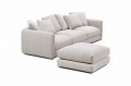 Sofa z pufą Bella 336 cm Nordic Line 2