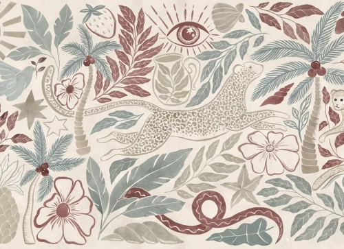 Fototapeta Pastel Midnight Tropics R20503