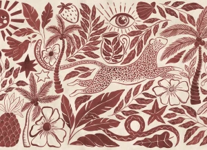 Fototapeta Red Midnight Tropics R20504