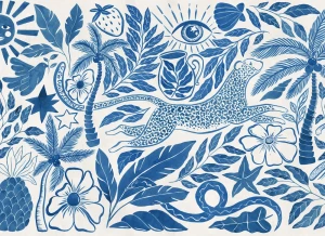 Fototapeta Blue Midnight Tropics R20506