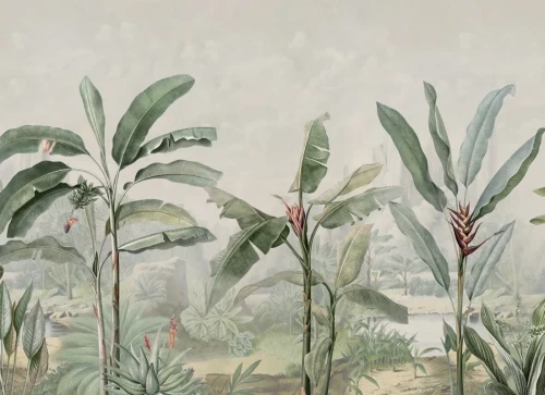 Fototapeta Vintage Tropical Palms Rebel Walls R18822