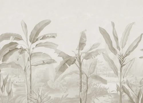 Fototapeta Beige Tropical Palms Rebel Walls R18823