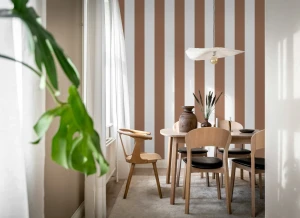 Fototapeta Happy Stripes Mocha Mousse Rebel Walls R21222