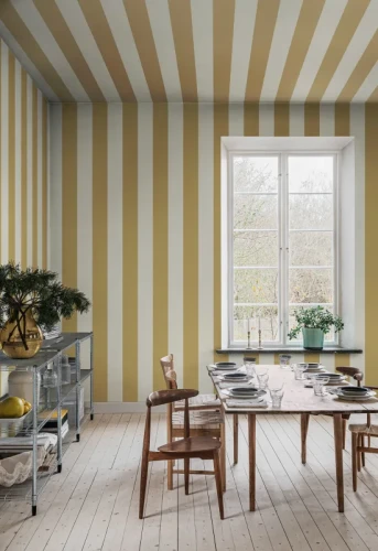 Fototapeta Happy Stripes Mustard Rebel Walls R20485