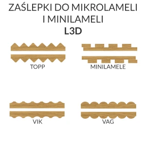 Zaślepki do minilameli i mikrolameli L3D - komplet 2 szt.