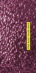 Panel dekoracyjny ze stali nierdzewnej BASIC różowy - Pink SNAKE WAVE