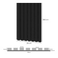 Fornirowany Panel Akustyczny Czarny Dąb, czarny filc LEO 28 x 280 cm 3