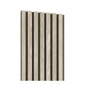 Fornirowany Panel Akustyczny Dąb Bielony, czarny filc LEO 28 x 240 cm 4