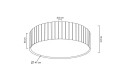 MOOSEE lampa sufitowa / plafon CROWN 50 złota 3