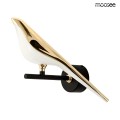 MOOSEE lampa ścienna BIRD złota 1