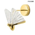 MOOSEE lampa ścienna BUTTERFLY M złota 3