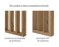 Ścianka z lameli –  Dąb Wotan – gotowy zestaw 51–275 cm L3D 3